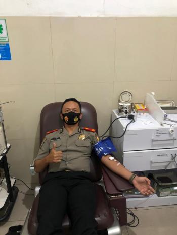 Kompol Endi Mengajak Anggota Polri Untuk Ikut Bakti Sosial Donor Darah